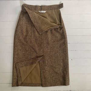 Oscar De La Renta tweed midi skirt size xs/s